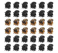 TRKETK 36 Pezzi Mini Clip per Capelli, 1,5 cm Piccoli Fermagli per Capelli in Plastica Antiscivolo Capelli Clip Artiglio Pinze Per Capelli Accessori per Capelli per Ragazze e Donne (Nero e Marrone)