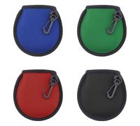 TRKETK 4 Pezzi Sacchetto per la Pulizia da Golf, Sacchetto per Palline da Golf con Clip per Appenderla Pallina da Golf Portatile Sacchetto Impermeabile Pallina Pulisci Borsa con Doppi Strati, 4 colori