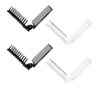 TRKETK 4 Pezzi Spazzola Pieghevole per Capelli, Spazzola per Capelli Viaggio Spazzola per Capelli Pieghevole Spazzola per la Testa di Massaggio e Pettine a Denti Fini per Capelli Spessi e Sottili