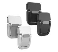TRKETK 4 Pezzi Supporto per Computer Portatile, Mini Supporto per Laptop Invisibile Piedini per Laptop Portatili con Silicone Antiscivolo per la Tastiera del Computer da Scrivania (Nero+ Argento)