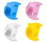 TRKETK 4 righelli da dito da cucito, accessori per blocco del punto 3/4 mm, strumento per cucire fai da te, kit di misurazione per aghi, righello per trapuntatura, set di strumenti leggeri per