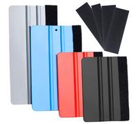 TRKETK Kit di 8 strumenti per avvolgere la carta da parati in vinile, raschietto in vinile, include raschietto in feltro per bordi in feltro, kit di applicazione per carta da parati, adesivo per auto