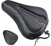 Trkimal Cuscino per sella da bici in memory foam confortevole I Coprisella da bici per uomo e donna con design ergonomico a 3 zone per Mountain Bike, Bici da Strada e Ciclismo all'Aperto