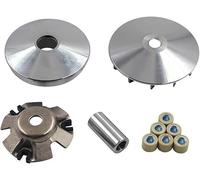 Trkimal Kit Variatore completo Assy sostituzione per Gy6 125cc/150cc 152QMI/157QMJ Motore, Ruota motrice Assy Performance 14 Gram Rulli CVT Frizione anteriore per Scooter Atv Gokart