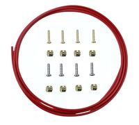 Trkimal Tubo dell'olio a disco per bicicletta, 2500 mm, per freni a disco idraulici SRAM/Shimano BH59 BH90, mountain bike, MTB/bici da corsa (rosso)