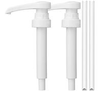 TRLREQ Set di 2 dosatori per bevande, dispenser per sciroppo, testa riutilizzabile, set di accessori per erogatore a pompa, per bottiglie di vetro da 700 ml