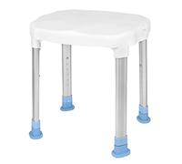 TRMLBE Sgabello da doccia sedia da doccia sgabello da bagno regolabile in altezza 6, 41-53,5 cm antiscivolo in alluminio ausilio per doccia per anziani disabili, fino a 150 kg