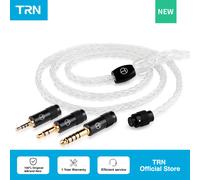 TRN T3 PRO 8 Core Cavo in argento puro 4.4/ 2.5/3.5/Tipo C MMCX/2PIN Connettore Cavo aggiornato Auricolari per Kz Moondrop VX PRO BAX