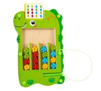 Trochate Tavolo Labirinto Magnetico | Tavolo Puzzle Dinosauri da Abbinare,Giocattoli Sensoriali Motricità Fine, Attività Apprendimento Bambini 3 5 Anni per Viaggio Scuola Infanzia