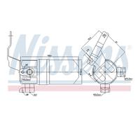 Essiccatore climatizzazione Alluminio 95552 NISSENS per AUDI A8 D3