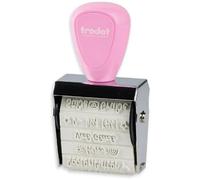 Trodat 1129 Creative Mini timbri rosa, simpatici messaggi, per creare creativi, 12 stampe, tedesco, timbro creativo