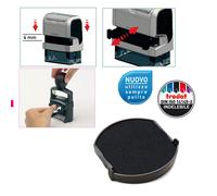 TRODAT - 121198 - Tampone di ricambio 6-4630 - nero - Trodat - conf. 3 pezzi - 83416 - Conf. da 1 Pz. - 121198