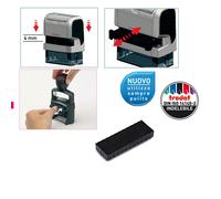 TRODAT - 1493 - Tampone di ricambio 6-4912 - nero - Trodat - conf. 3 pezzi - 83433 - Conf. da 1 Pz. - 1493