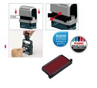 TRODAT - 1495 - Tampone di ricambio 6-4912 - rosso - Trodat - conf. 3 pezzi - 83441 - Conf. da 1 Pz. - 1495