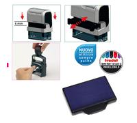 TRODAT - 1525 - Tampone di ricambio 6-53 - blu - Trodat - conf. 3 pezzi - 83427 - Conf. da 1 Pz.