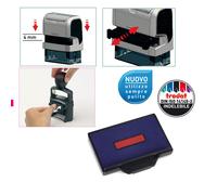 TRODAT - 1532 - Tampone di ricambio 6-56-2 - blu-rosso - Trodat - conf. 3 pezzi - 83436 - Conf. da 1 Pz. - 1532