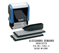 TRODAT - 43146. - Timbro Printy Typo 4.0 autocomponibile - 58 x 22 mm - 5 righe - Trodat - 45304 - Conf. da 1 Pz.