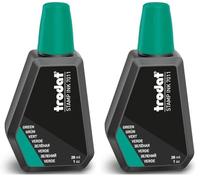 Trodat 7011 verde 28 ml Inchiostro per timbri manuali (Confezione da 2)