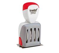 Trodat 73359 CLASSIC Timbro data 54 x 30 mm (L x A) Grigio luminescente, Rosso