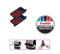 TRODAT - 83541. - Tamponi 6-4912-2 - blu-rosso - Trodat - Blister 2 pezzi - 48083 - Conf. da 1 Pz. - 83541.