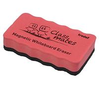 Trodat Cancellino Magnetico, Gomma Spugna per Lavagna Planning Bianca, Colore Rosso, Ergonomico e Leggero, Misura 10,5x5,5x1,8 cm, per Scuole, Università, Sale Riunioni, Uffici