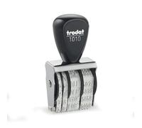 Trodat Classic 1010 Timbro Datario Manuale Italiano, Mese in Lettere abbreviato, Altezza data 4 mm