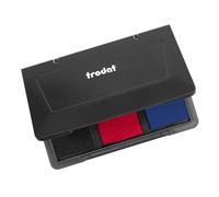 Trodat Cuscino per timbri a mano per creare creativi: 1 tampone per timbri con 3 colori in nero, rosso, blu, inchiostro per documenti, dimensioni 10 x 7 cm, ideale per trodat vintage & trodat Creative