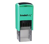 Trodat edy FIX - Timbro motivazionale per insegnanti ed educatori, set di timbri per motivazione, 1 motivo lama molto bello, tedesco, cassa verde menta, 20 x 20 mm