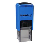 Trodat edy FIX - Timbro motivazionale per insegnanti ed educatori, set di timbri per motivazione, 1 motivo stella PRIMA, tedesco, cassa blu, stampa blu, 20 x 20 mm