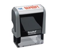Trodat Office Printy 4912 Stamp with German Text "Geprüft" - Ready to Use - Gre