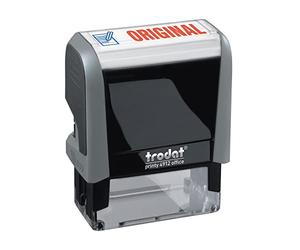 Trodat Office Printy 4912 - Timbro originale pronto all'uso, grigio