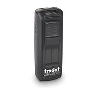 Trodat Pocket Printy 9511 Timbro Tascabile Personalizzato, Autoinchiostrante, Impronta 38x14 mm, Nero Eco, Cartuccia Nera, per Commerciali, Medici, Infermieri, Insegnanti