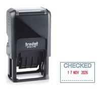 Trodat Printy 4750 - Timbro datario con frase in inglese CHECKED - autoinchiostr