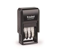 Trodat Printy 4810 - Timbro con data, anno, mese, giorno, numeri autoinchiostranti, 3,8 mm, colore nero