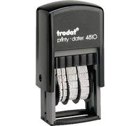 Trodat Printy 4810 - Timbro datario con mese in lettere, 3,8 mm, colore: nero