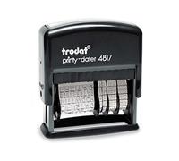 Trodat Printy 4817/B timbro Datario con giorno della settimana, altezza caratteri Data, 3.8 mm, Nero (Ex 4812), Lingua Tedesca