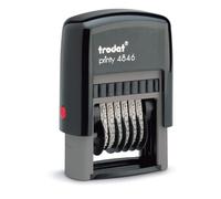 Trodat Printy 4846 Timbro a 6 posti con caratteri speciali