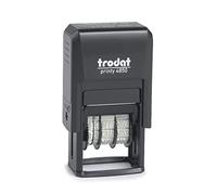 Trodat Printy 4850/L2 data con testo olandese PAGATO SU, 3.8 mm, dimensione di stampa ca. 25 x 14 mm, colore di stampa blu e rosso