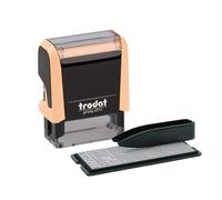 Trodat Printy 4911 Stamp Set in Pastel Cream for DIY - 3 Lines of Text, Imprint