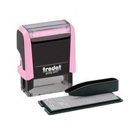 Trodat Printy 4911 Typomatic Timbro per testo fai da te, rosa pastello
