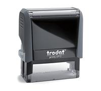 Trodat Printy 4912 Timbro Personalizzato Autoinchiostrante, max 4 Righe, Dimensione Impronta 47x18 mm, Colore Timbro Grigio, Cartuccia Inchiostro Nero, Ideale per Uffici, Aziende, Medici, Insegnanti