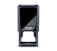 Trodat Printy 4924 Timbro Personalizzato Autoinchiostrante, Max 8 Righe, Dimensione Impronta Quadrata 40x40 mm, Nero, Cartuccia Inchiostro Nero, Ideale per Loghi, Dati Aziendali, QR Code, Inviti
