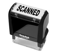 Trodat Printy Office Timbro Testo SCANNED, Cartuccia Inclusa Inchiostro Indelebile Nero, per Amministrazione e Contabilità, Fatturazione, Aziende, Attività Commerciali, Studi Professionali, Negozi