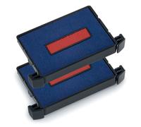 Trodat Replacement Ink Pads 6/4750/2 - Pack of 2 - Red/Blue - For The Trodat Pri