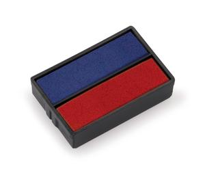 Trodat Replacement Ink Pads 6/4850 - Pack of 2 - Red/Blue Ink - For The Printy 4