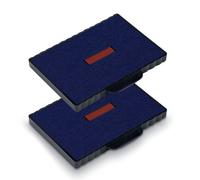 Trodat Replacement Ink Pads 6/511 - Pack of 2 - Red/Blue Ink - For The Professio