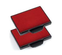 Trodat Replacement Ink Pads 6/58 - Pack Of 2 - Red Ink - For The Professional 52