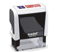 Trodat Stamp 4912 Office Printy with English Text COMPLETED - Self Inking, Red a