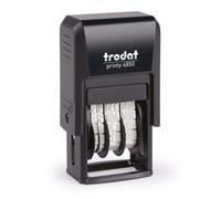 Trodat Stamp Printy 4850/L7 with Date and German Text GEbucht, Self-Inking, Impr
