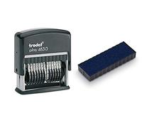 Trodat . Timbro autoinchiostrante in gomma da 317,5 x 3,3 cm, non personalizzabile (blu)